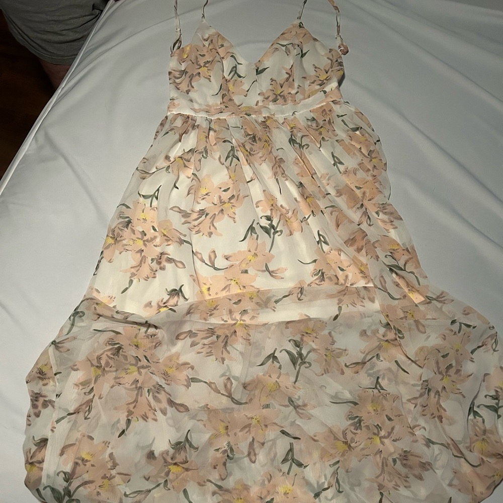 papaya floral dress